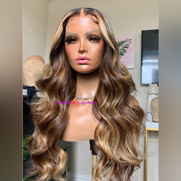 Human Hair Lace Frontal Wig - Picture 4 of 16